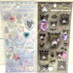 【正規品】キラキララインストーンシール　クロミ　シナモロール　まとめ売り