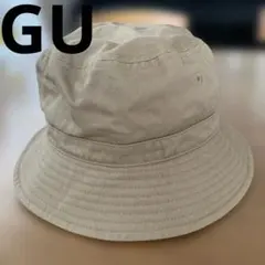 GU ベージュ コットン バケットハット　帽子