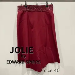 JOLIE by EDWARD SPIERS ひざ丈スカート size 40 赤