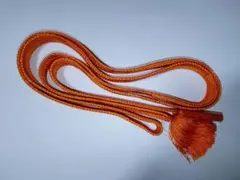 オレンジ色　帯締め