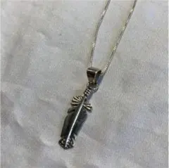 navajo族 インディアンジュエリー ナバホ族 フェザー ネックレス シルバー