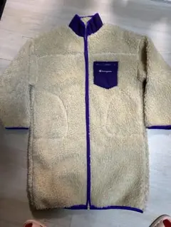 Champion フリースジャケット ベージュ Lサイズ