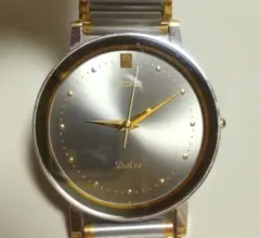 【稼動品】SEIKO Dolce　メンズ腕時計　クォーツ　コンビカラー