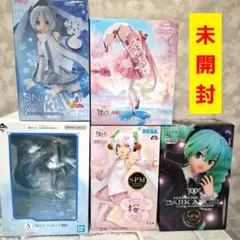 初音ミク 桜ミク 雪ミク フィギュア5点セット 未開封