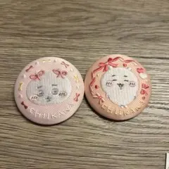 ちいかわ刺繍缶バッジ2