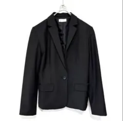 美品 プラステ ストレッチ テーラードジャケット 黒 M セオリー