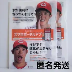 新品 もみじ銀行 カープ 森下 坂倉 クリアファイル A4サイズ 2枚