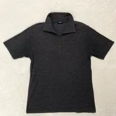 90s 00s UNIQLO ユニクロ　ニットポロシャツ　ハーフジップ　Mサイズ