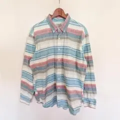 00s L.L.BEAN ダンガリーシャツ 長袖シャツ ワンポケット