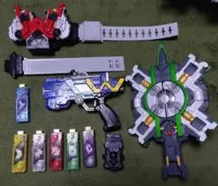 仮面ライダーダブル　ベルト&大きい剣&銃&メモリーセット