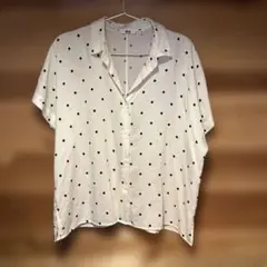 UNIQLO ドット柄 半袖シャツ Sサイズ