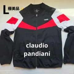 claudio pandiani トラックジャケット 黒赤 CDPN L