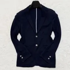 グリーンレーベルリラクシング 紺ブレザー アンコン 銀ボタン M