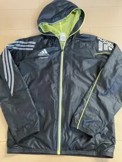 adidas ウィンドブレーカー ブラック×イエロー160 - メルカリ