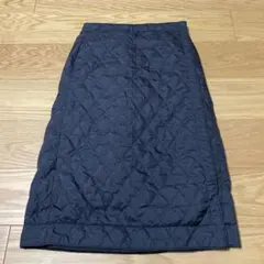 美品❢ ユニクロ　防風ウォームイージーラップスカート Lサイズ 黒　巻きスカート