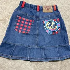 平成女児◎エンジェルブルー　ナカムラくん　デニムスカート　Sサイズ　Y2K