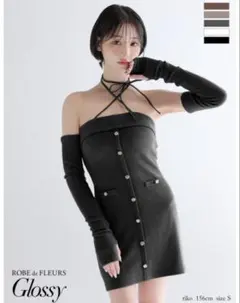 Robe de fleurs Glossy キャバドレス - メルカリ
