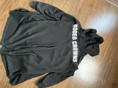 RODEO CROWNS ブラック フード付きパーカー FREEサイズ