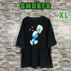 スマーフ SMURFS バックプリント Tシャツ カットソー XL