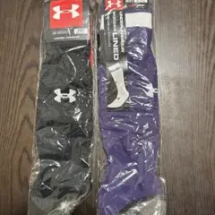 Under Armour サッカーソックス ブラック/パープル MDのサムネイル