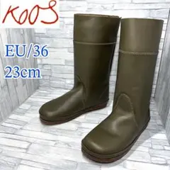 ✨新品未使用✨KOOS LUCAS レザー ミドルブーツ カーキ 23cm