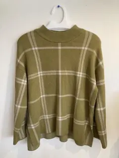 GLOBAL WORK メルティー柄タートルプルオーバー