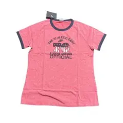 NIKE リンガーTシャツ　ラグラン　プリント　レッド　L 8Scのサムネイル