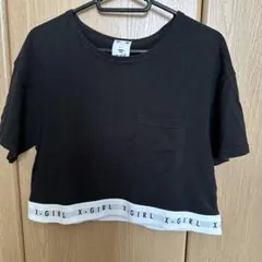 X-girl 半袖 Tシャツ ブラック ロゴゴムのサムネイル
