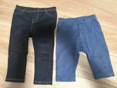 デニムレギンスセット　90サイズ