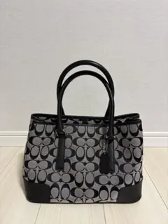 Coach ハンドバッグ グレー ブラック