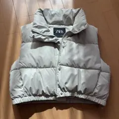 ZARA ダウンベスト ホワイト