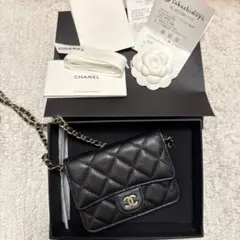 CHANEL ミニマトラッセ チェーンウォレット キャビアスキンのサムネイル