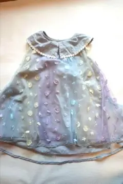 グラデーションシースルーチュニック 120cm　襟に汚れあり