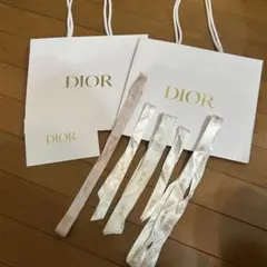 Dior ホワイト ショッパー 紙袋 封筒 リボン セット売り まとめ売り
