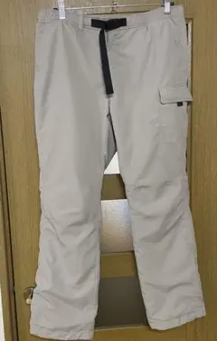 美品　レディースウォームイージーパンツ　ライトグレー　XL 裏起毛