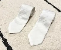 白 ネクタイ 2点 セット まとめ売り 礼服 礼装 冠婚葬祭 結婚式 フォーマル