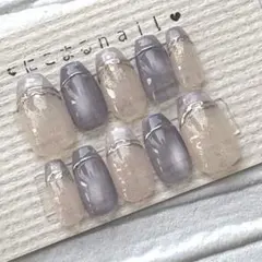 メルカリ便 ネイルチップ 現品 ニュアンス マグネット ネイル NO.378