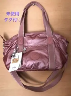 ＊新品タグ付＊ キプリング バッグ レディース ピンク チャーム付