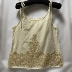 GRACE★キャミソール アイボリー 刺繍レースのサムネイル