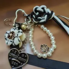 じゃらじゃら大人かわいいキーホルダー　キーチャーム　カメリア⑮