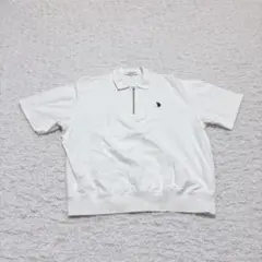 《U.S. POLO ASSN》ポロシャツ　トップス　半袖　ハーフジップ