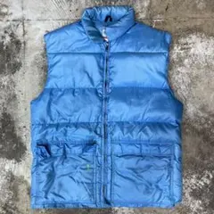 古着 90s frostline ダウンベスト ブルー メンズL