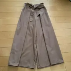 ワイドパンツ 茶色