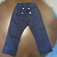 ネイビー フリルデザイン パンツ 130