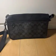 COACH シグネチャー ショルダーバッグ ブラック