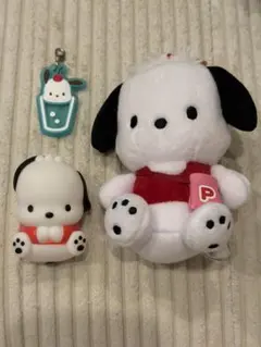 はぴだんぶい 一番くじ ポチャッコ マスコット ガチャ　3点セット