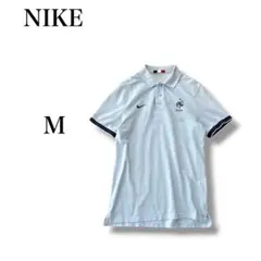 『ナイキ』 ポロシャツ 【M】 サッカー フランス代表 スポーツウェア 刺繍ロゴ