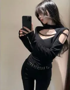 GRL ストラップカットアウトトップス[at2440]のサムネイル