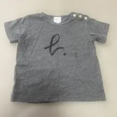 アニエスベー　グレー コットン Tシャツ 肩ボタン付き　2a