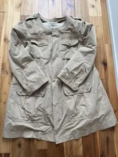 Spick＆Span ノーカラー スプリングコート ベージュ Mサイズ